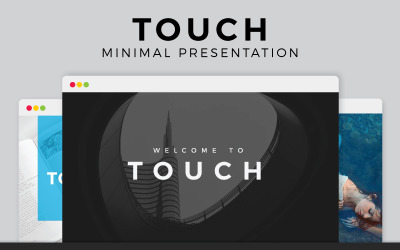 Touch Minimal Presentation PowerPoint template
