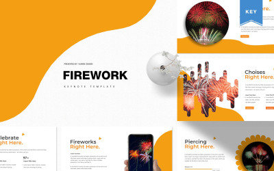 Feuerwerk - Keynote-Vorlage