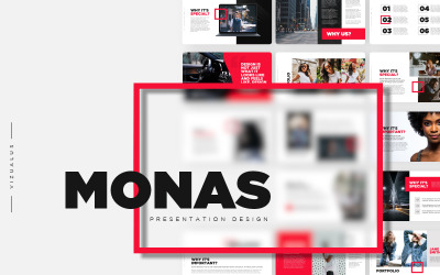 莫纳斯PowerPoint模板