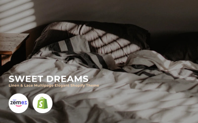 Sweet Dreams - Білизна та мережива Багатосторінкова елегантна тема Shopify