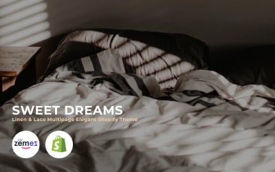 Sweet Dreams - Thème Shopify élégant multipage en lin et en dentelle