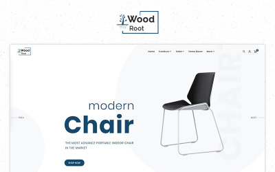 Szablon PrestaShop Wood Root Furniture Responsive Premium Store #84828