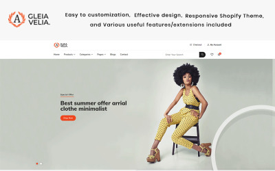 A Gelia Velia - Модна тема Shopify