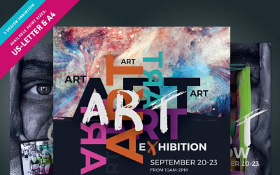 Art Event Flyer - mall för företagsidentitet