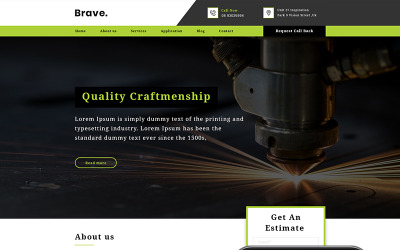 Brave PSD Template