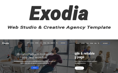 Exodia - Web Studio &amp; Creative Agency Website Template
