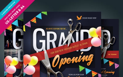 Grand Opening Flyer - Huisstijlsjabloon