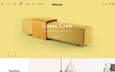 Marcus - PrestaShop-thema voor meubels en woondecoratie