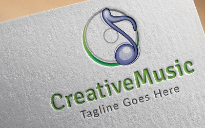 Шаблон логотипа CreativeMusic