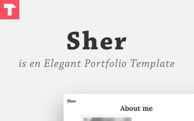 Sher - Responsiv portföljwebbplatsmall
