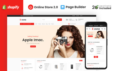 Магазин электроники Ezone Shopify Тема