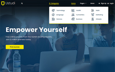 Motyw WordPress Ustudi - Online Courses Education & University #85094