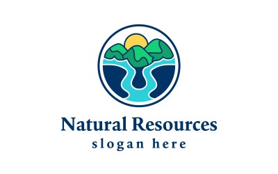 Progettazione del logo del parco delle risorse naturali