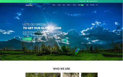 "Recycling - Nonprofit / Environmental" Responsive Joomla Template №85078