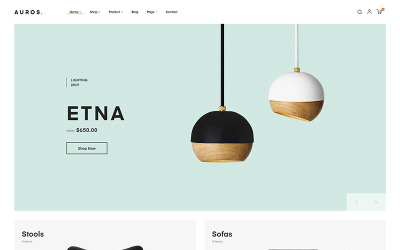 Auros - Furniture & Home Decor PrestaShop Theme