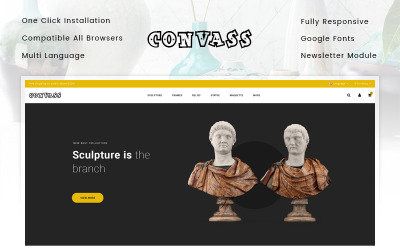"Convass - Art Gallery Store" thème OpenCart adaptatif #85174