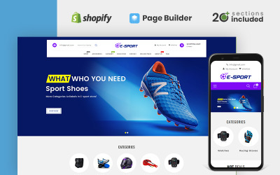 Esport Sports Store Shopify Theme