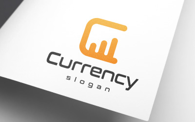 Letra C Design de logotipo de moeda