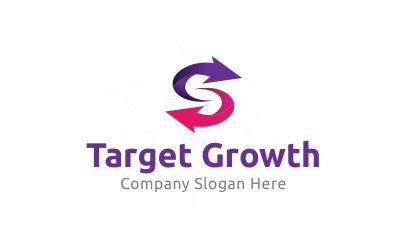 Modèle de logo TargetGrowth
