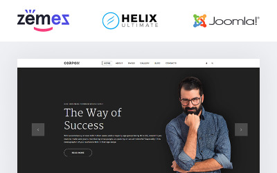 Modello Joomla Responsive #85106 "Copron - Financial Advisor Multipage Corporate"