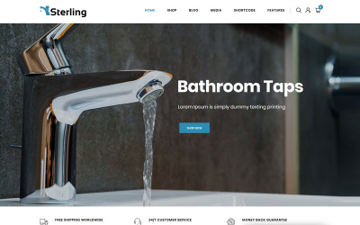 Modello WooCommerce Responsive #85157 "Sterling - Bathroom Accessories Store"