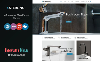 Sterling - Fürdőszoba kiegészítők WooCommerce téma