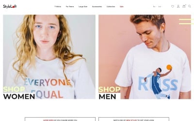 StyleLoft - T-Shirts Store Ecommerce Bootstrap Clean Thème PrestaShop