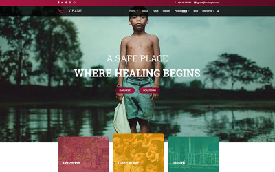 Támogatás - Nonprofit / Jótékonysági Joomla sablon