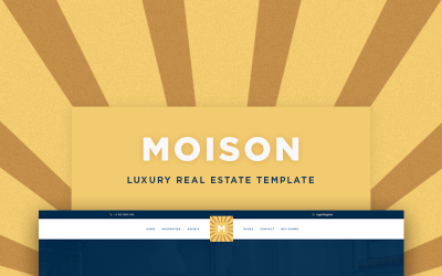 WordPress Theme namens "Moison Real Estate Luxury" #85170