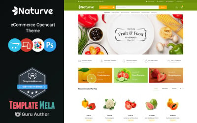 Naturve - OpenCart шаблон овощного магазина