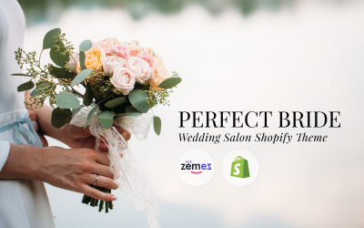 Noiva perfeita - tema de salão de casamento Shopify