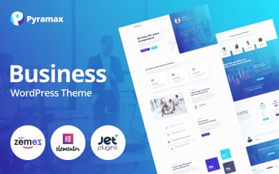 Pyramax – WordPress Elementor Theme für Beratungs-Websites von Unternehmen