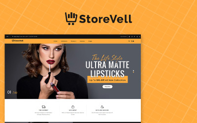 Responsive Storevell - Cosmetics Shopify Theme #85284