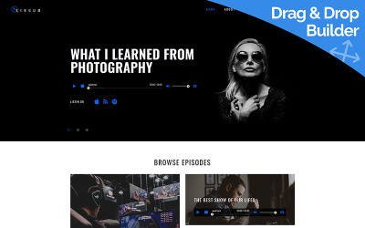 Singum - Podcaster Templates Moto CMS 3 №85266