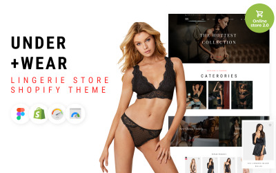 Under + Wear - Tema Shopify del negozio di biancheria intima