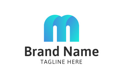 Modello di lettera M Logo