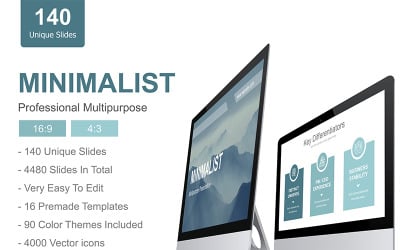 Modello di presentazione PowerPoint minimalista