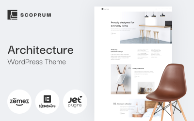 Scoprum - Meubelontwerp voor stijlvolle studio&amp;#39;s WordPress Theme