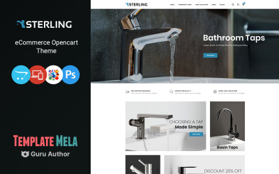 Sterling - Bathroom Accessories Store OpenCart Template