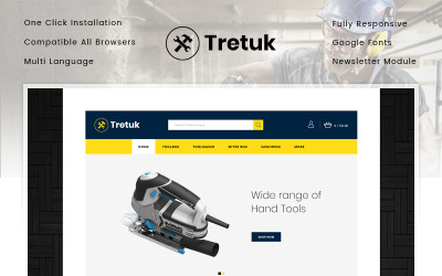 Tretuk - Best Tools Store OpenCart Template