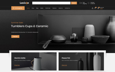 WooCommerce Theme namens "Lexicon - Art & Gallery Shop" #85323