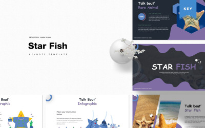 Hvězdná ryba - šablona Keynote