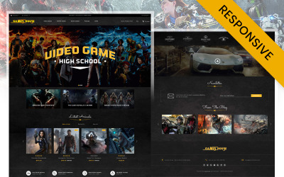 Modèle OpenCart de magasin de jeux vidéo