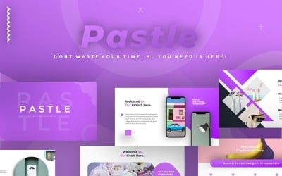 Pastellmodern PowerPoint-mall