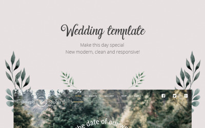 Responzivní WordPress motiv "QueenFlowers - Wedding" #85470