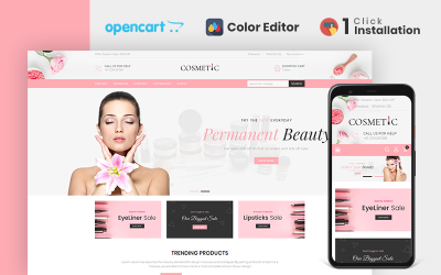 Cosmetics Store Responsive OpenCart Template
