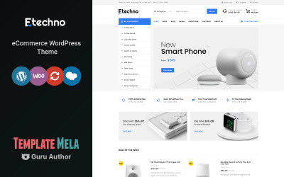 Etechno - Многоцелевая тема WooCommerce для электроники