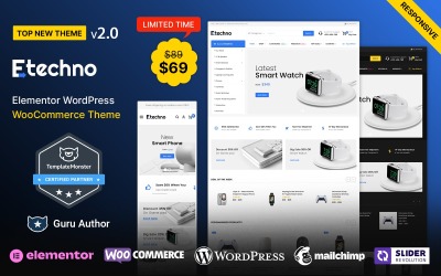 Etechno — многофункциональная тема WooCommerce для электроники и компьютеров