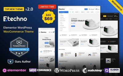 Etechno - Tema WooCommerce multipropósito para electrónica y computadoras