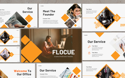 Flocue Business - шаблон Keynote
